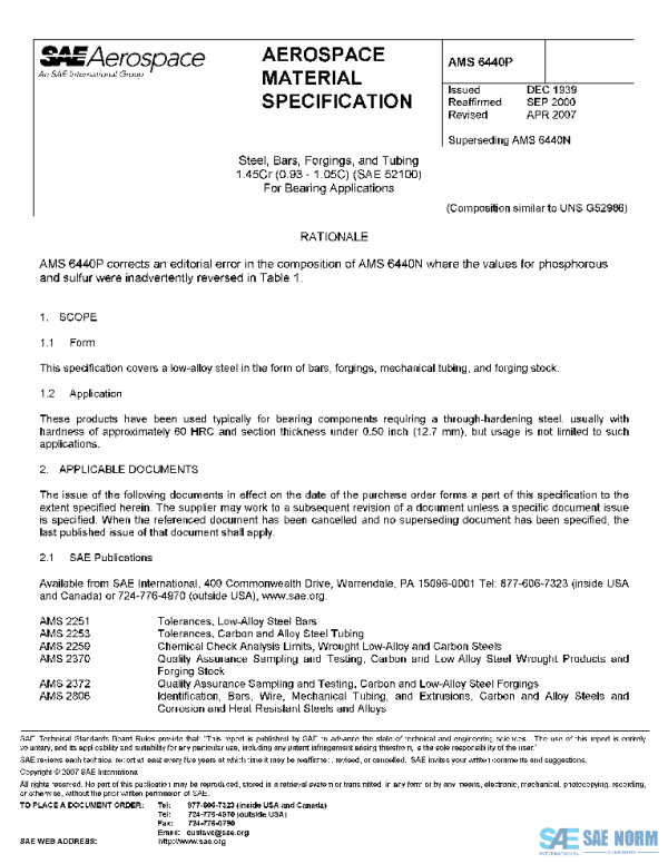 SAE AMS6440P PDF
