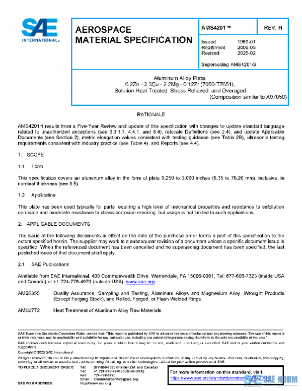 SAE AMS4201H PDF
