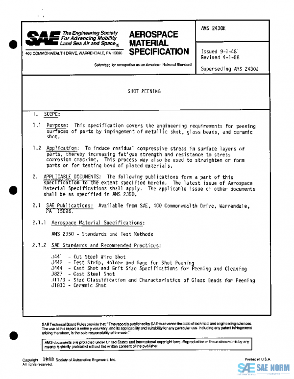 SAE AMS2430K PDF SAE AMS2430K PDF