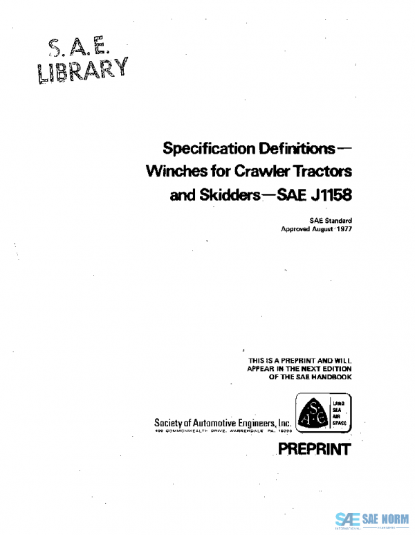 SAE J1158_197708 PDF SAE J1158_197708 PDF
