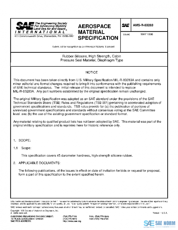 SAE AMSR83283 PDF