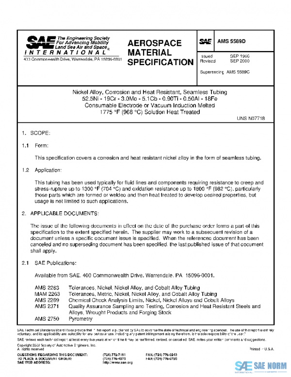 SAE AMS5589D PDF