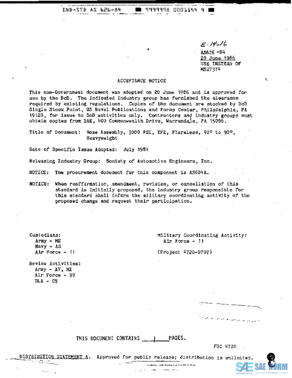 SAE AS626 PDF