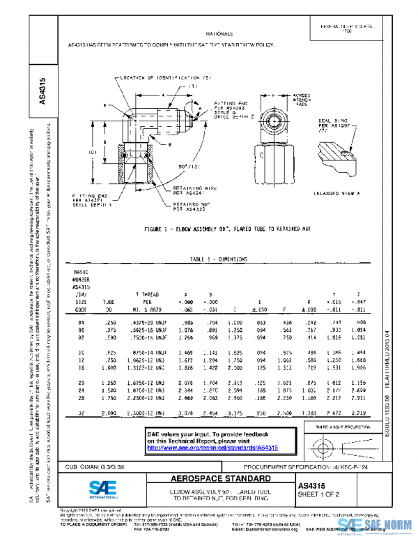 SAE AS4315 PDF SAE AS4315 PDF