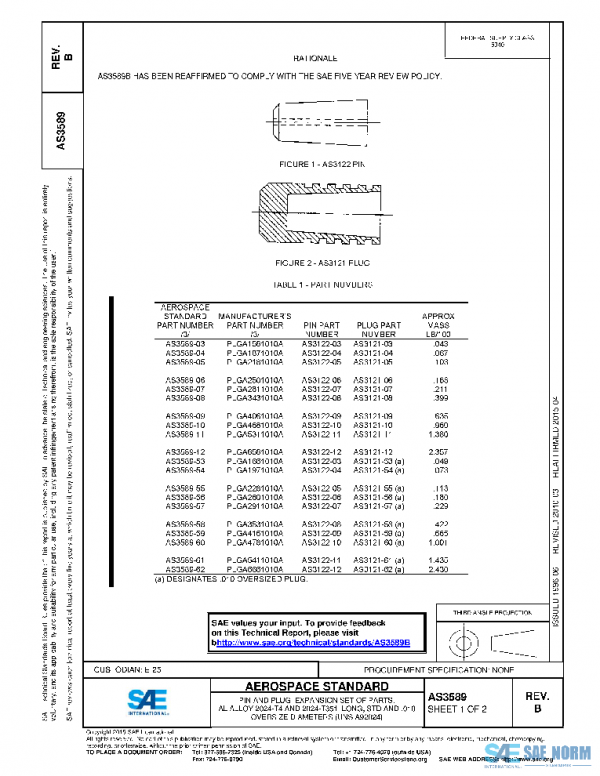 SAE AS3589B PDF SAE AS3589B PDF