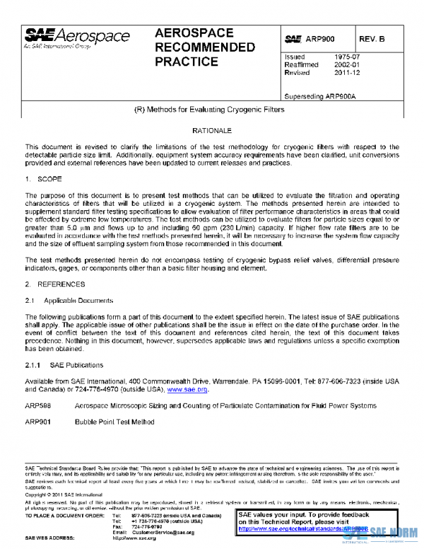 SAE ARP900B PDF