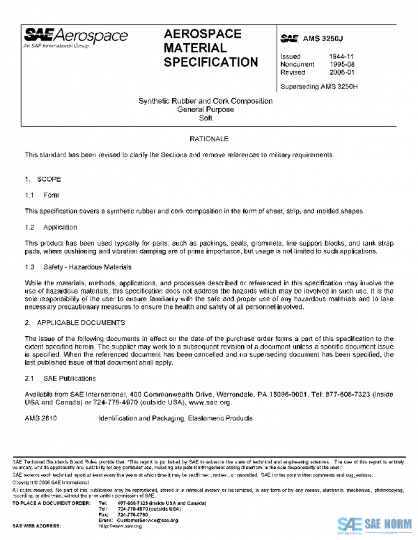 SAE AMS3250J PDF