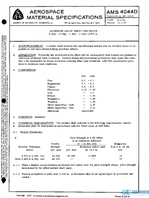 SAE AMS4044D PDF