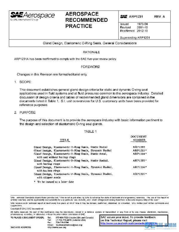 SAE ARP1231A PDF SAE ARP1231A PDF