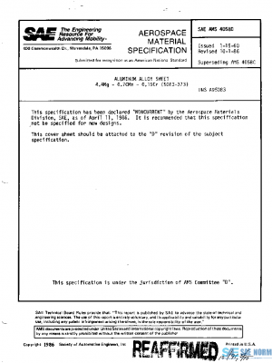 SAE AMS4058D PDF