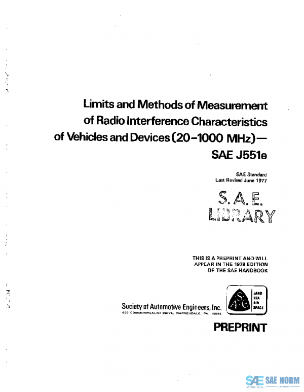 SAE J551E_197706 PDF