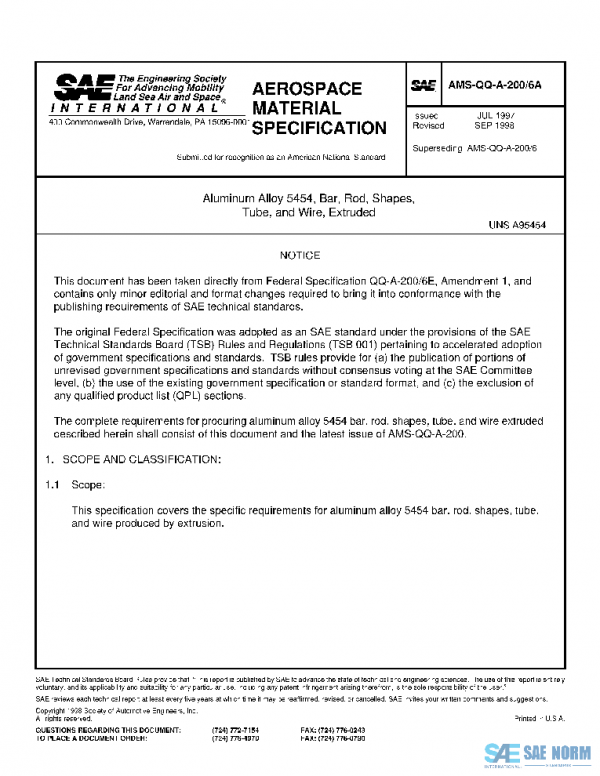 SAE AMSQQA200/6A PDF