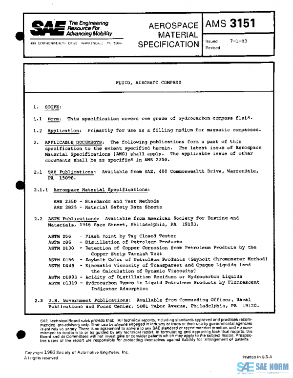 SAE AMS3151 PDF