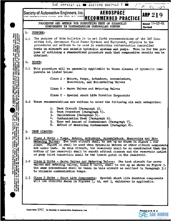 SAE ARP219 PDF