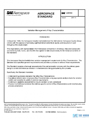 SAE AS9103 PDF