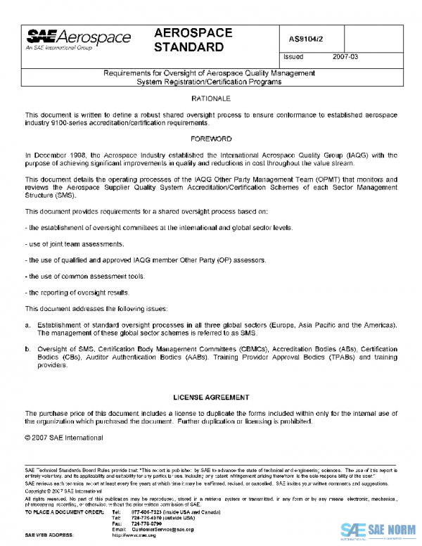 SAE AS9104/2 PDF