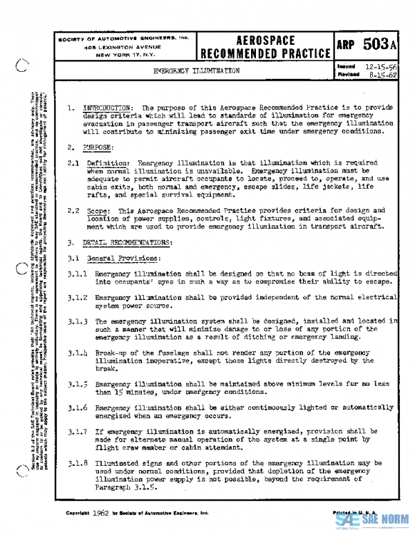 SAE ARP503A PDF