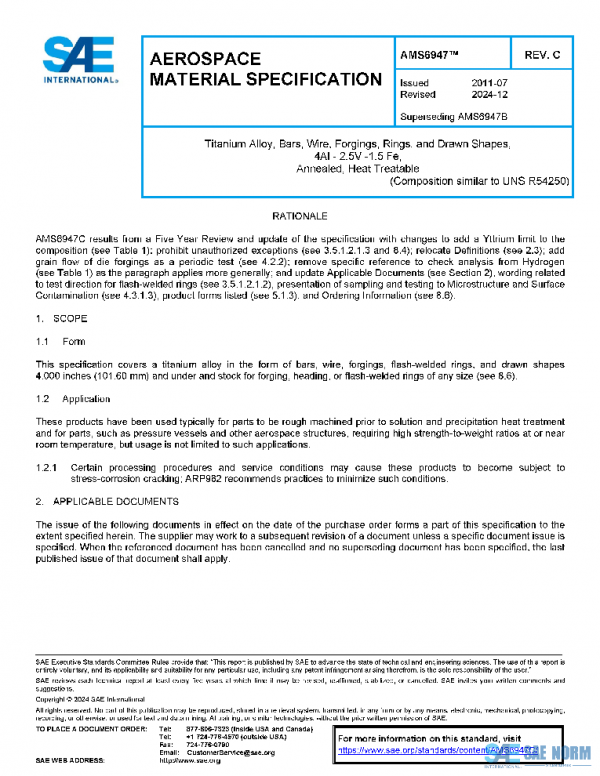 SAE AMS6947C PDF SAE AMS6947C PDF
