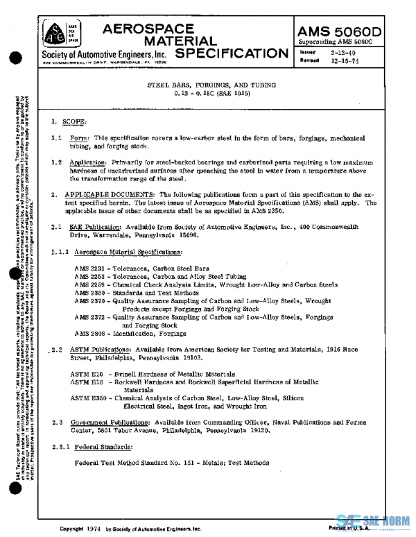SAE AMS5060D PDF SAE AMS5060D PDF