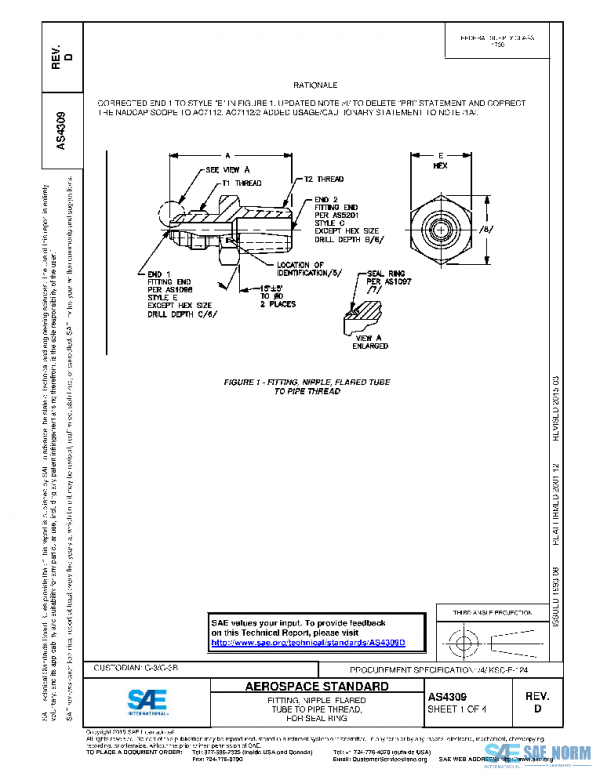 SAE AS4309D PDF SAE AS4309D PDF