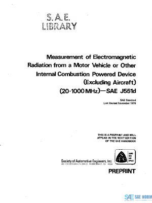 SAE J551D_197611 PDF