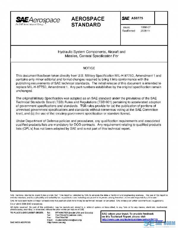 SAE AS8775 PDF