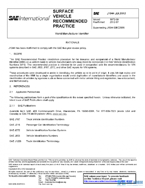 SAE J1044_201207 PDF SAE J1044_201207 PDF