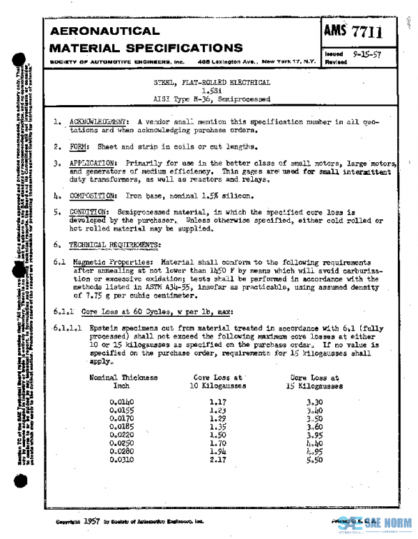 SAE AMS7711 PDF SAE AMS7711 PDF