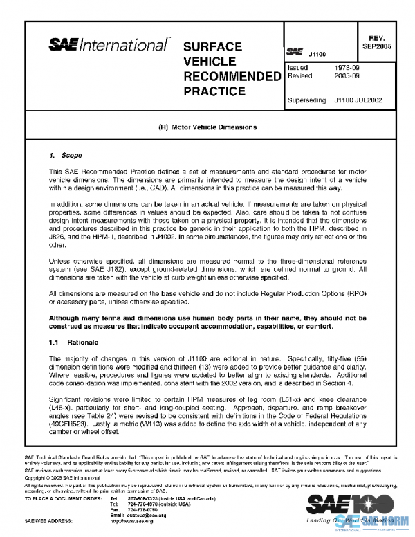 SAE J1100_200509 PDF