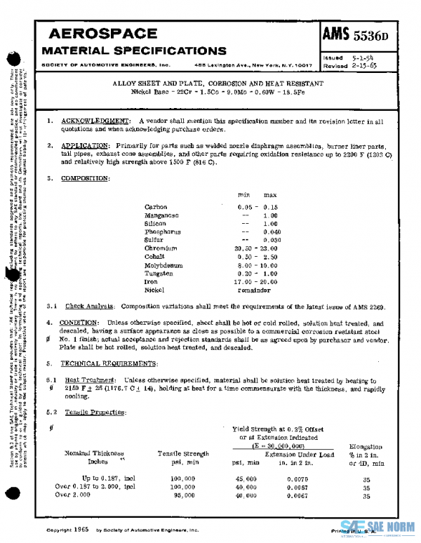 SAE AMS5536D PDF