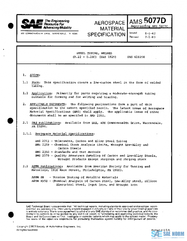SAE AMS5077D PDF