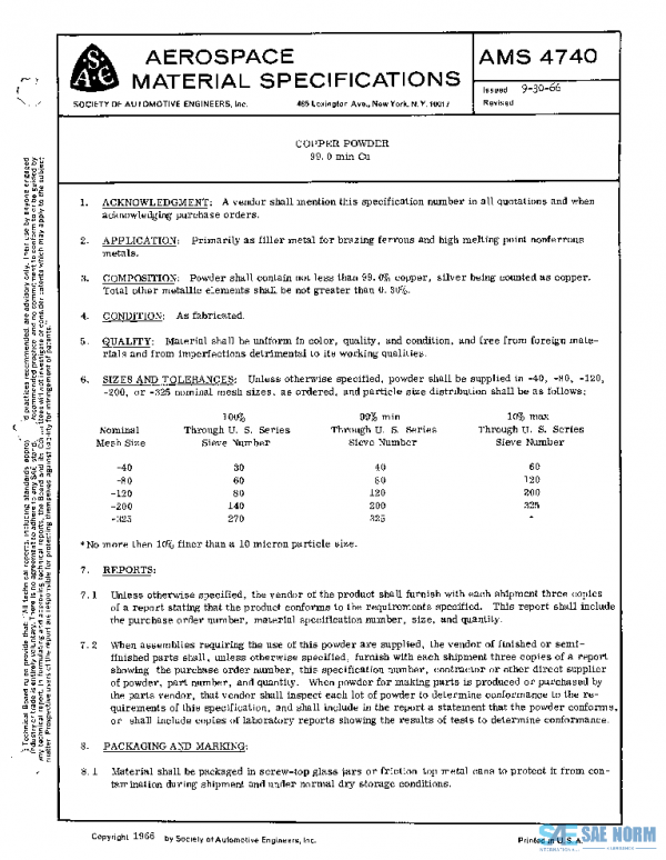 SAE AMS4740 PDF