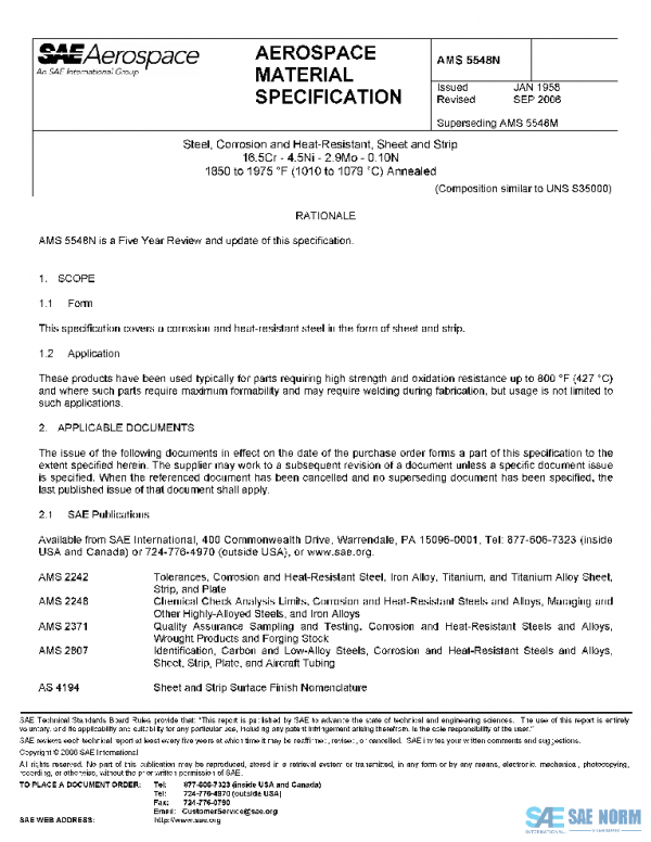 SAE AMS5548N PDF
