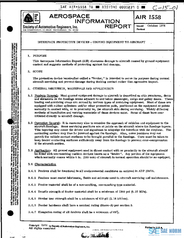 SAE AIR1558 PDF