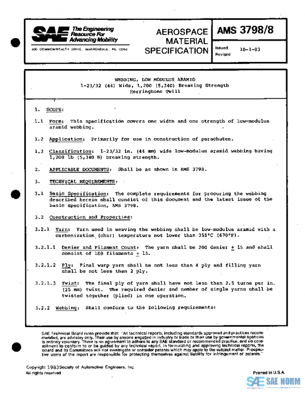 SAE AMS3798/8 PDF