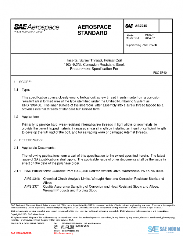 SAE AS7245 PDF