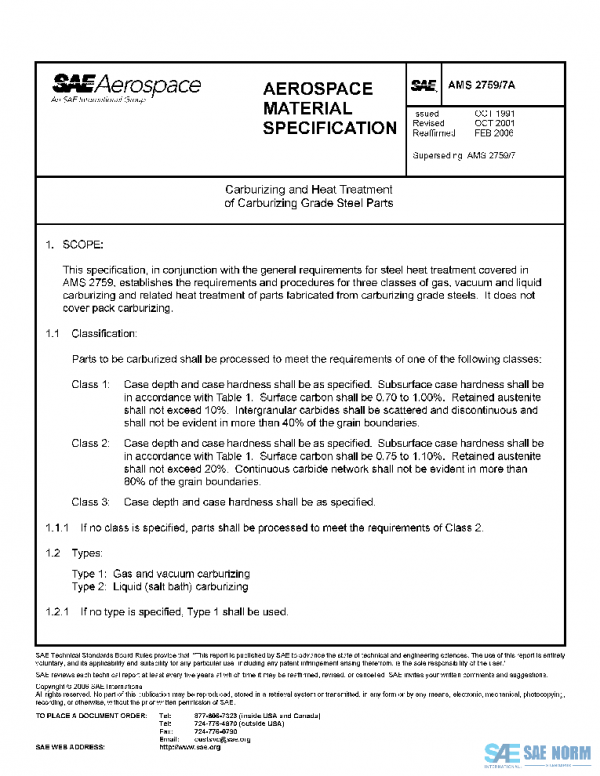 SAE AMS2759/7A PDF SAE AMS2759/7A PDF
