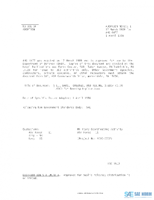 SAE AMS6477 PDF SAE AMS6477 PDF