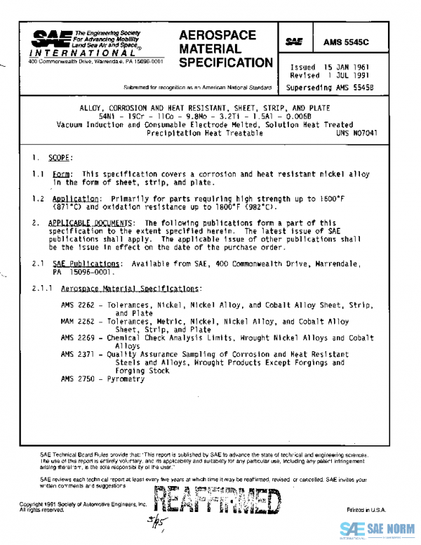 SAE AMS5545C PDF