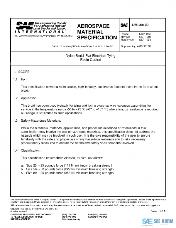 SAE AMS3817D PDF