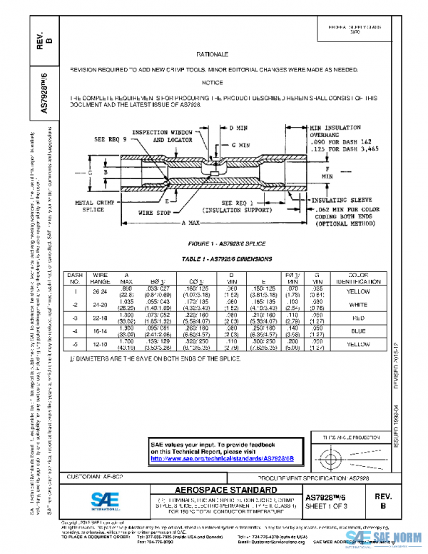 SAE AS7928/6B PDF SAE AS7928/6B PDF
