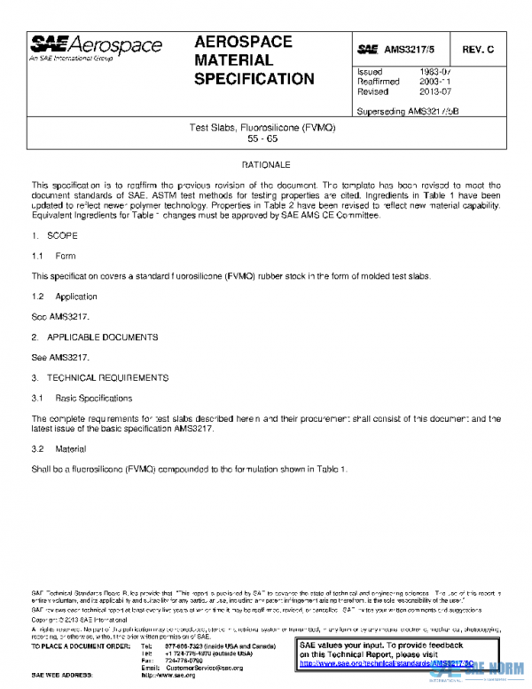 SAE AMS3217/5C PDF SAE AMS3217/5C PDF