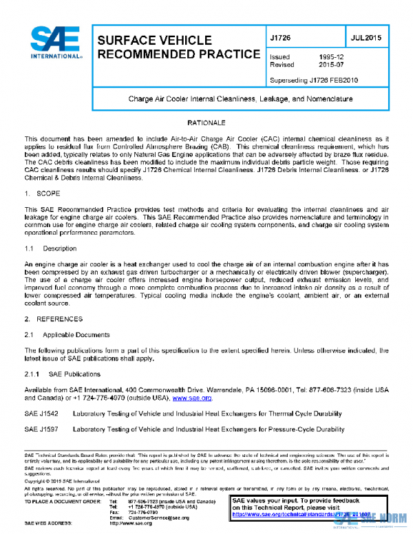 SAE J1726_201507 PDF