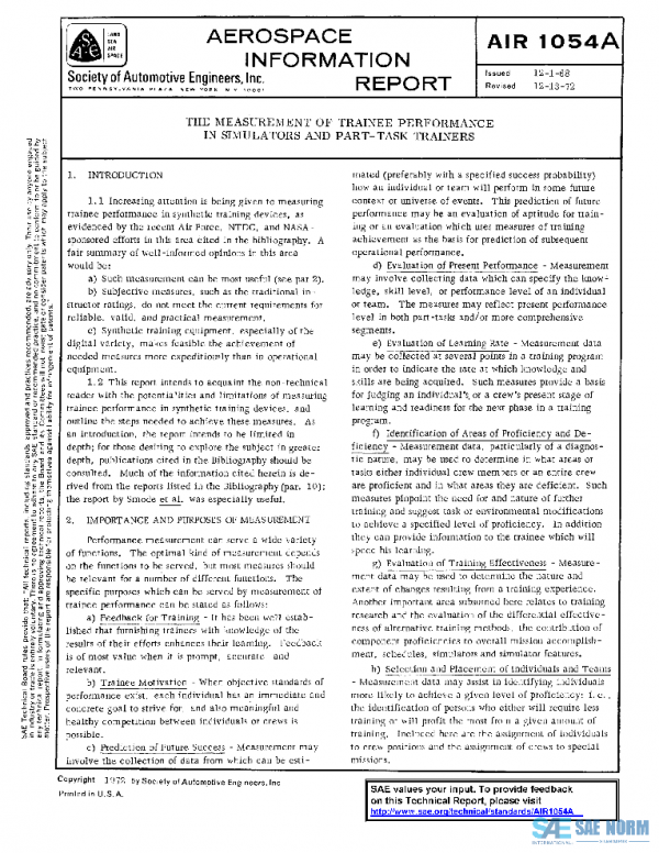 SAE AIR1054A PDF