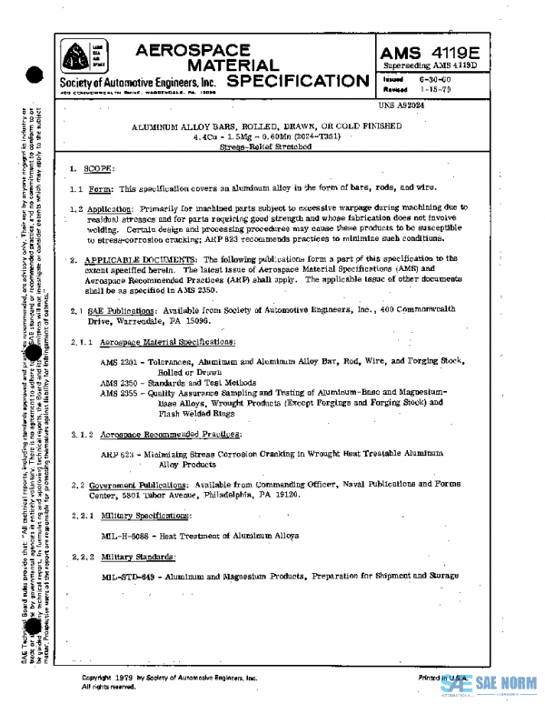 SAE AMS4119E PDF