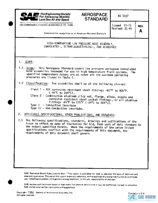 SAE AS1227A PDF SAE AS1227A PDF