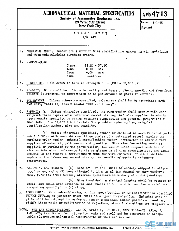 SAE AMS4713 PDF SAE AMS4713 PDF