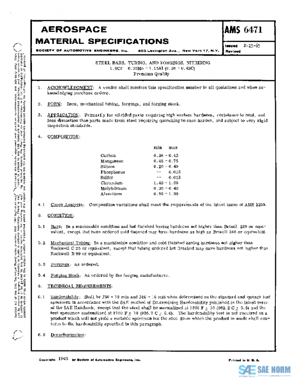 SAE AMS6471 PDF SAE AMS6471 PDF