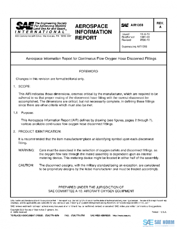SAE AIR1358A PDF