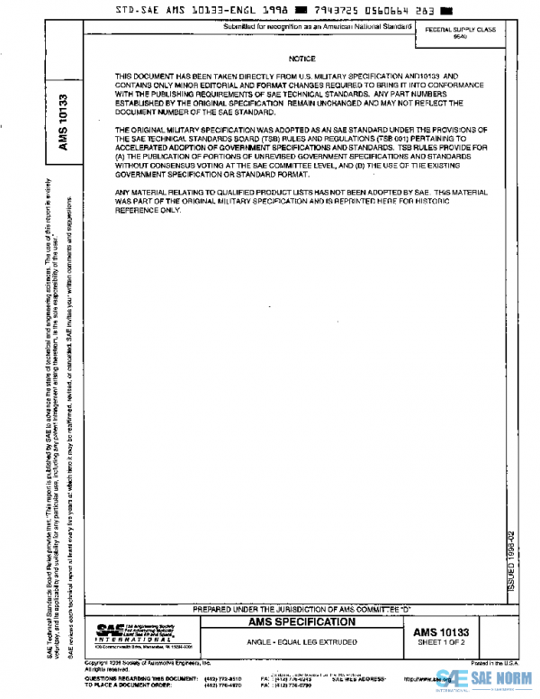 SAE AMS10133 PDF